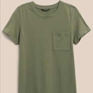 NWT Banana Republic Factory Mini T-Shirt Dress in Green Size L